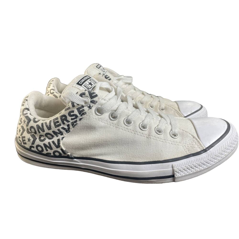 Converse Chuck Taylor All Star Ox Low Top Street Black White Canvas Logo Mens 10